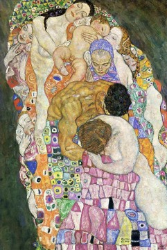 Gustavo Klimt Painting - Muerte y vida parte de Gustav Klimt